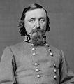 George Pickett wearing one version of Three Gold Stars and Wreath on a General's Collar
