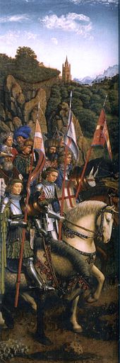 Knights of Christ by Jan van Eyck Ghent Altarpiece E - Knights of Christ.jpg