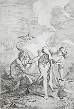 Глаук и Скила (1661), 35.24 x 23.5 cм.