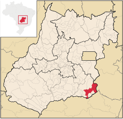 Localização de Catalão em Goiás