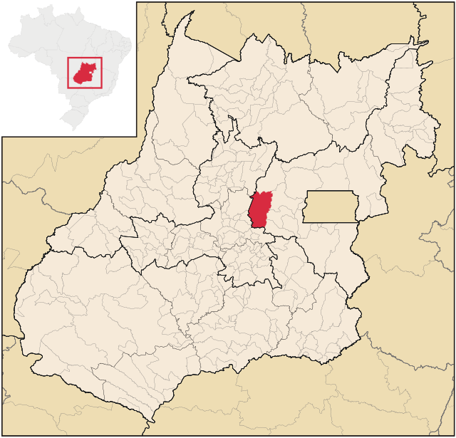 Localização de Pirenópolis em Goiás