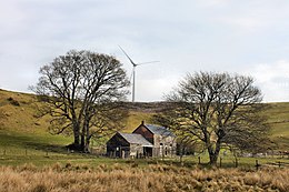 Hafoty Sion Llwyd, on the shore of Llyn Brenig Hafoty Sion Llwyd, on the shore of Llyn Brenig, which supplies Welsh water to Liverpool 05.jpg