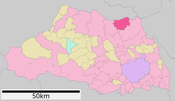 Location of Hanyū in Saitama Prefecture