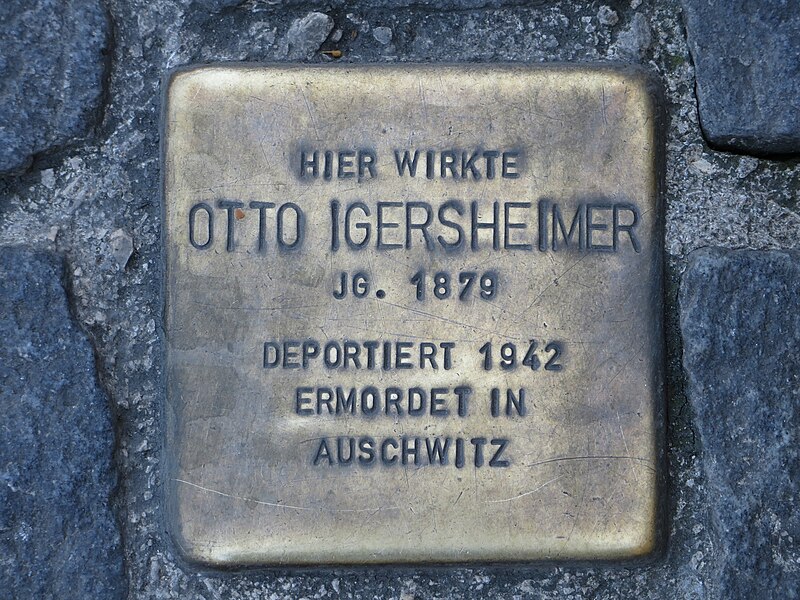 File:Heilbronn Stolperstein Otto Igersheimer 20140606.jpg