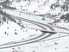 I-70 вблизи Медной горы, округ Саммит штата Колорадо