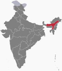 भारत के मानचित्र पर