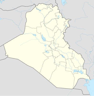 Mapa de localización de Irak