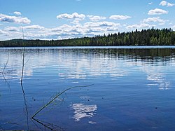 Näkymä pohjoisrannasta heinäkuussa 2015