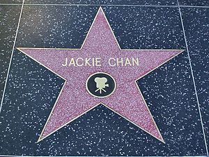 English: Jackie Chan star in Hollywood Walk of...