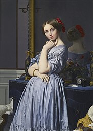 Louise de Broglie, condesa de Haussonville, 1845, oleu sobre llenzu, 131,8 x 92 cm, coleición Frick, Nueva York.