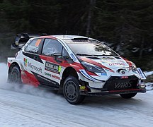 V roce 2020 s Toyotou Yaris WRC při Švédské rallye