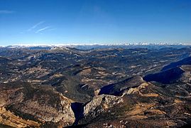 La Martre et les gorges de l'Artuby vus d'avion