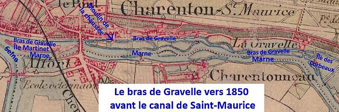 Le bras de Gravelle avant le canal de St-Maurice