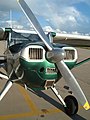 The nose of a Luscombe 8F Silvaire in Longmont, CO.