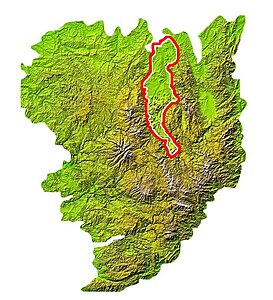 Situation de la Limagne sur la carte du Massif central