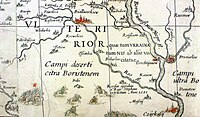 Володарка на мапі 1650 року