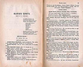 Перші сторінки п'єси «Маків колір» (1908, разом з Д. Мережковським і Д. Філософовим)