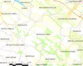 Poziția localității Payra-sur-l'Hers