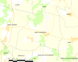 Mapa obce Saint-Généroux