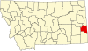 Fallon County map