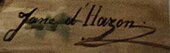 signature de Jane d'Hazon de Saint-Firmin