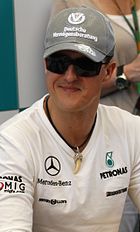 Michael Schumacher has won seven Formula One championships. Michael Schumacher 2010 Malaysia.jpg