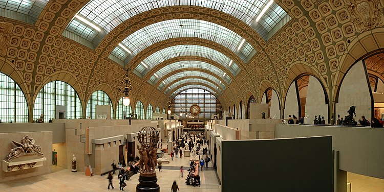 Главный зал музея Орсе (Париж, Франция)
