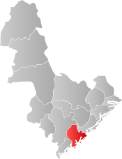 Grimstad within Aust-Agder