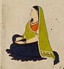 seated woman, one of the raja's court singers