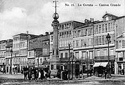 Obelisco dos Cantóns a Corunya.