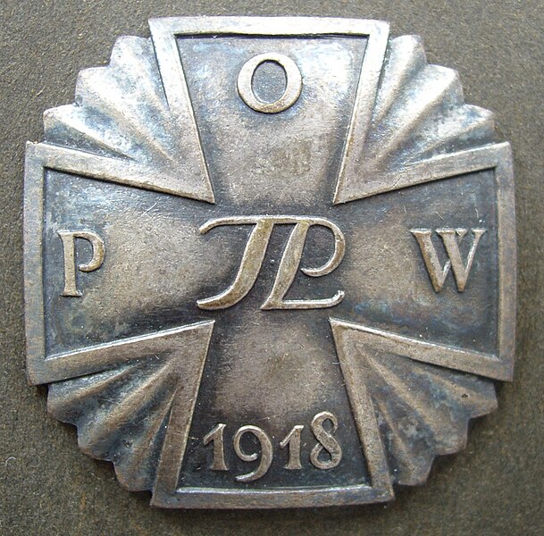 Plik:Odznaka pamiątkowa Polskiej Organizacji Wojskowe1.jpg