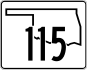State Highway 115 marker