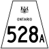 Highway 528A marker