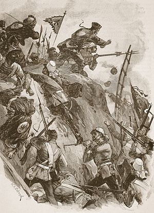 Opium Wars, storming of the Taku Forts by British troops, 1860.JPG