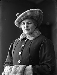 Augusta Bergström 1917, fotograferad av Calla Sundbeck