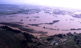 Overstromingen in Willamette Valley in 1996