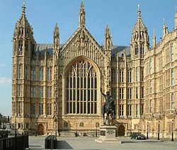 El Salón Westminster visto desde el Sur