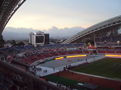 Vista desde las graderías del Estadio Nacional de Costa Rica