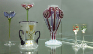 Glasgestaltung für die Glashütte Fritz Heckert, 1900–1910