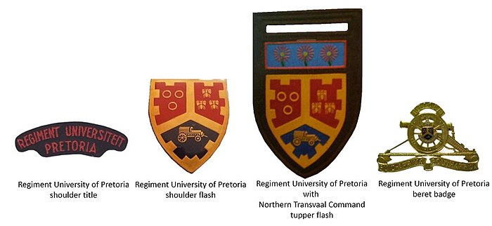 SADF era Regiment University of Pretoria insignia