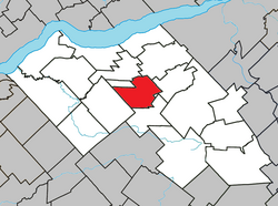 Location within Lotbinière RCM.