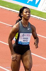 Olympiasiegerin Shelly-Ann Fraser-Pryce