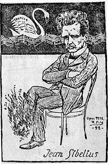Caricature of Jean Sibelius