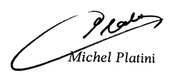Michel Platinis signatur
