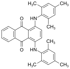 Strukturformel von C.I. Solvent Blue 104