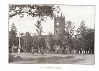 St. Andrews Church, Bangalore (1900), by C H Doveton (seen from Lady Curzon Road)[28]
