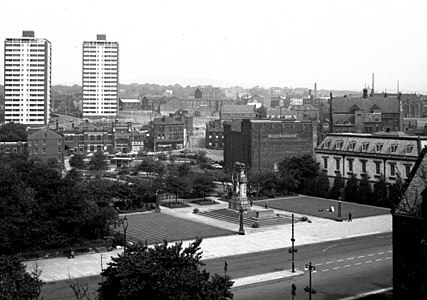 Memorial and surrounds in 1968