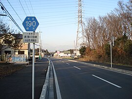 栃木県区間：小山市南飯田（2008年12月撮影）