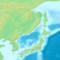 日本の地形図（北部）