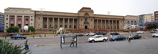 View of the museum from Pretorius Square.